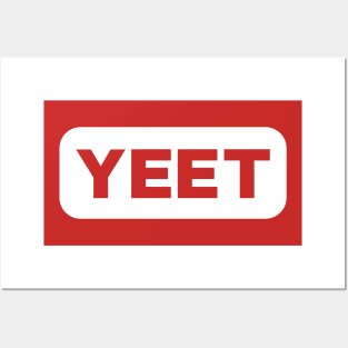 YEET (white) Posters and Art